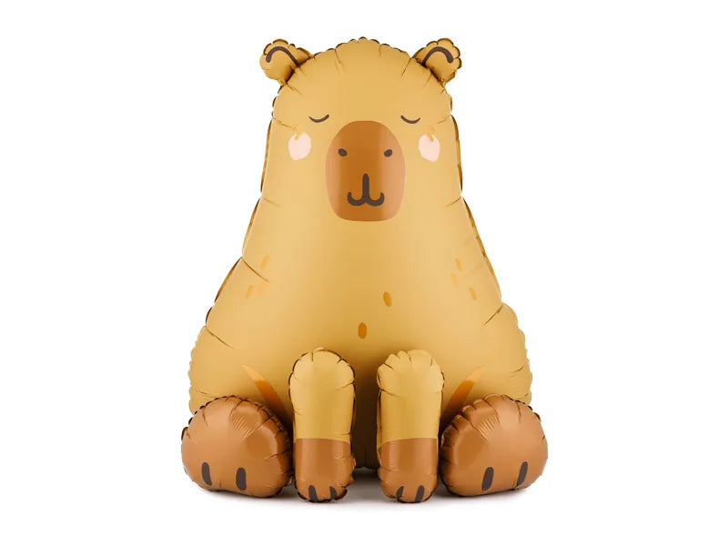 Sitting Capybara Foil Balloon – Animal Party Balloon – Fill With Air