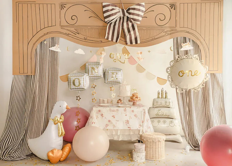 White Goose with Bow Foil Balloon – Fill With Air