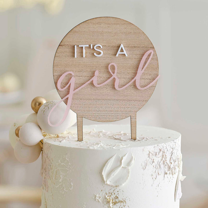 It's A Girl <br> Cake Topper