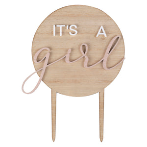 It's A Girl <br> Cake Topper
