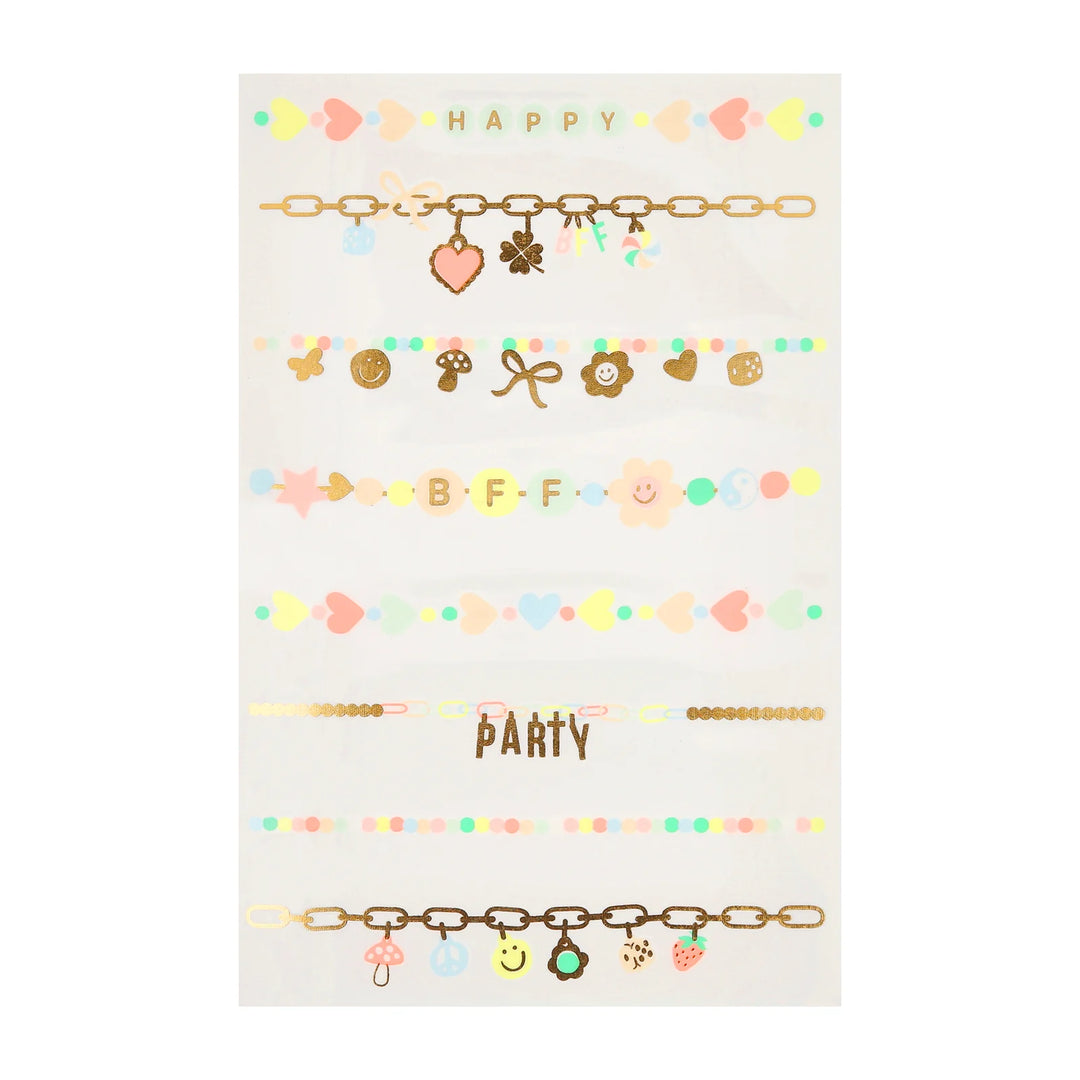 Meri Meri Charm Bracelet Temporary Tattoos