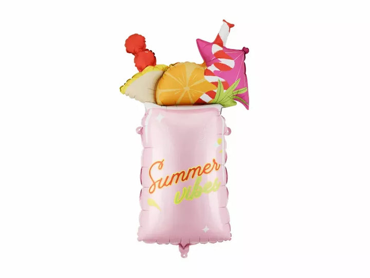 Summer Vibes Cocktail Foil Balloon