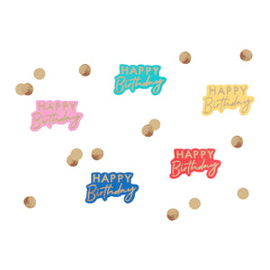 Multi Coloured <br> Happy Birthday Confetti