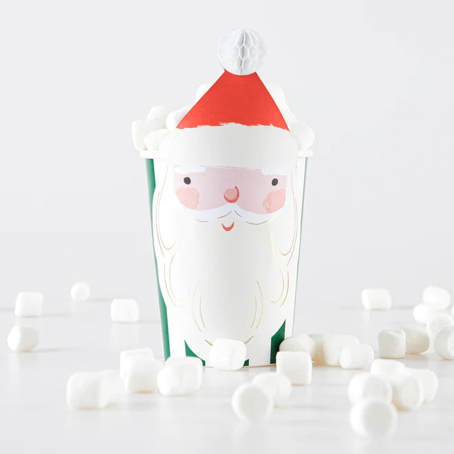 Christmas Honeycomb <br> Party Cups (8)