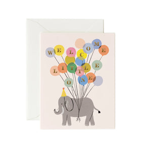 Welcome Elephant <br> Baby Card