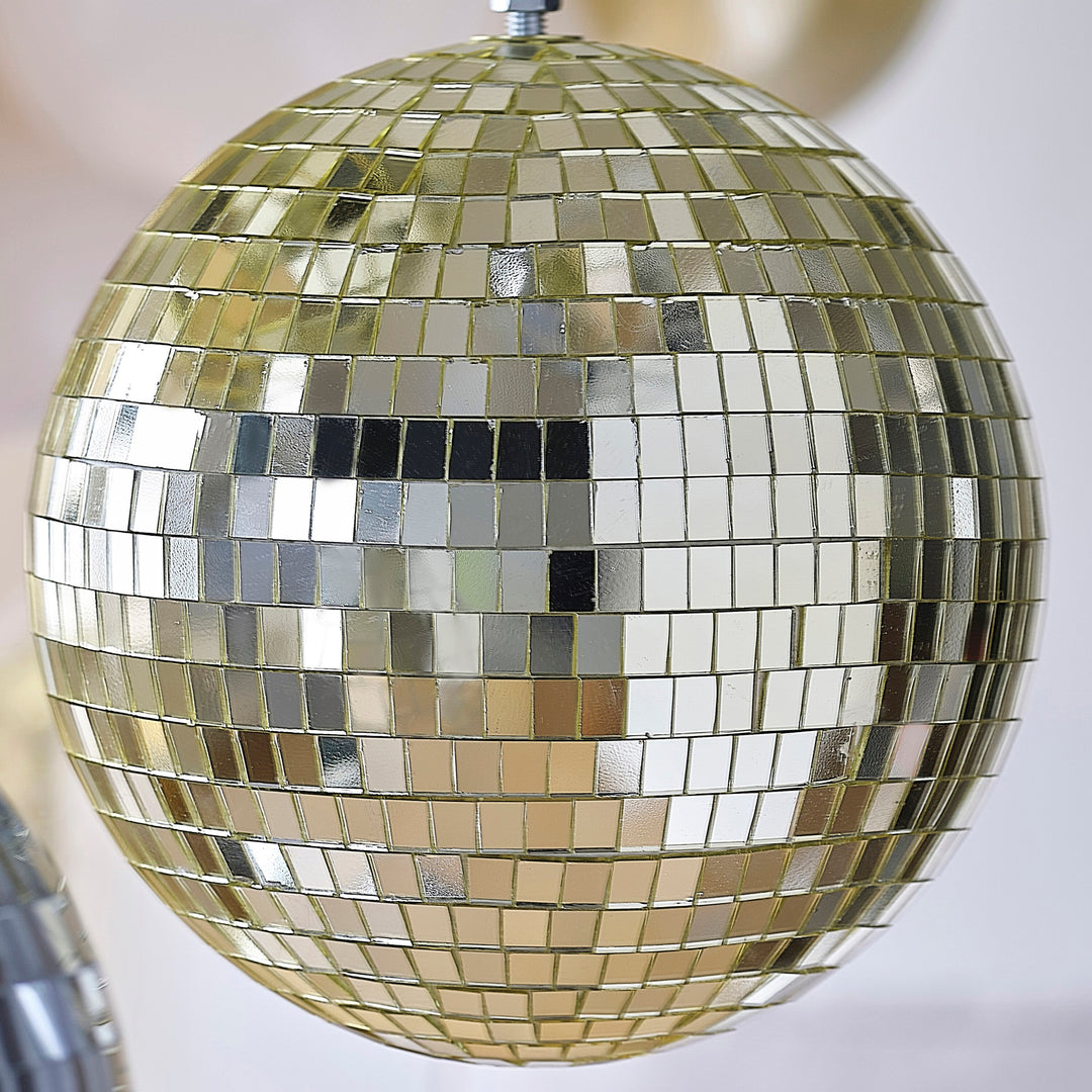 Gold Disco Ball <br> Medium 20cm