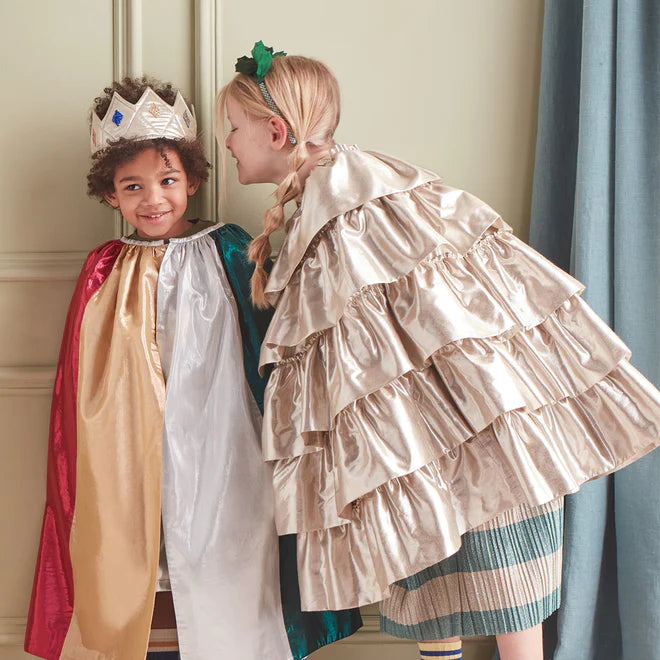 Champagne Gold <br> Ruffle Cape Age 3-6