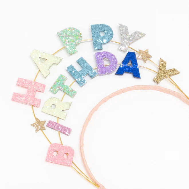 Happy Birthday <br> Glitter Headband