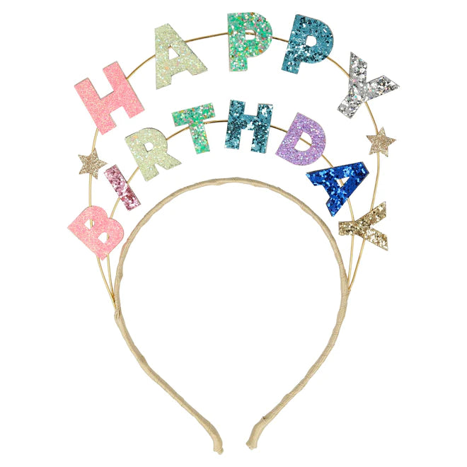 Happy Birthday <br> Glitter Headband