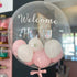 Personalised Bubble Balloon <br> Baby Pink & White
