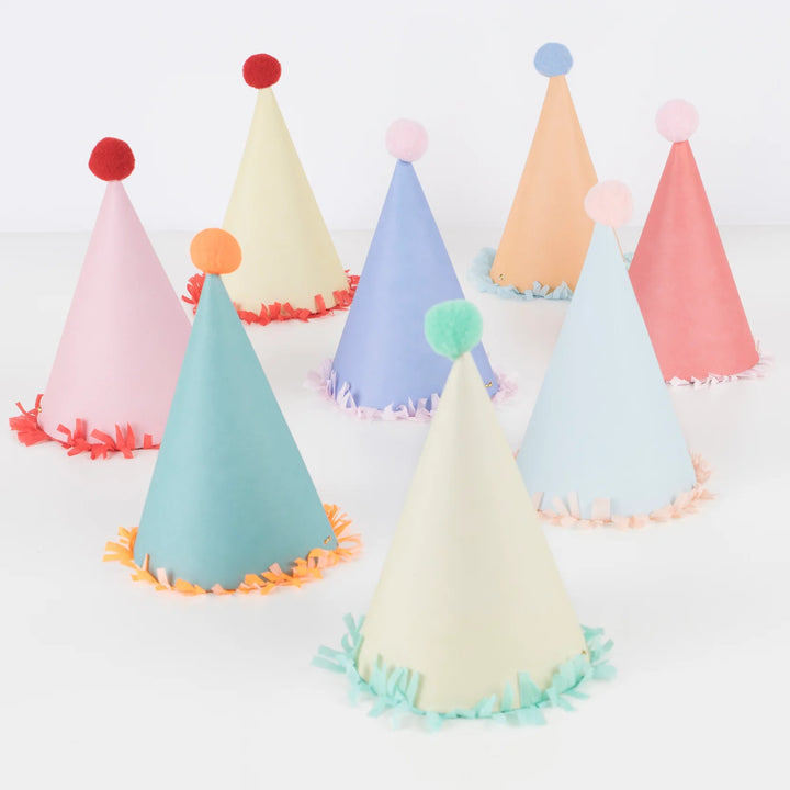 Large Party Hats <br> Set of 8