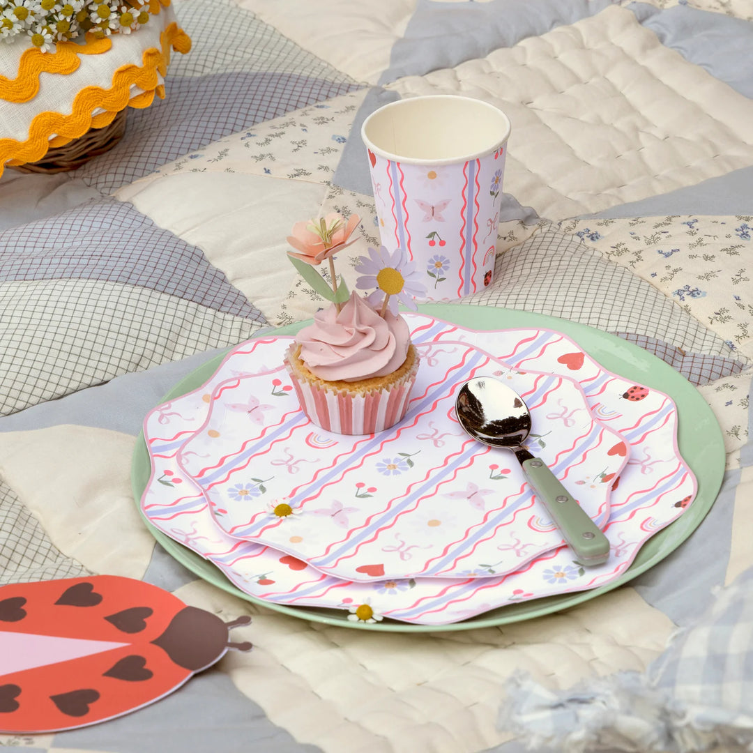 Little Garden Paper Side Plates (8 Pack)