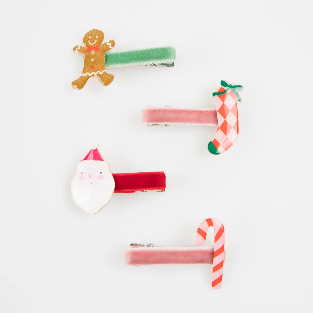 Jolly Christmas Hair Slides <br> Gift Set (8)