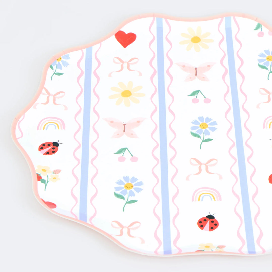 Little Garden Paper Side Plates (8 Pack)