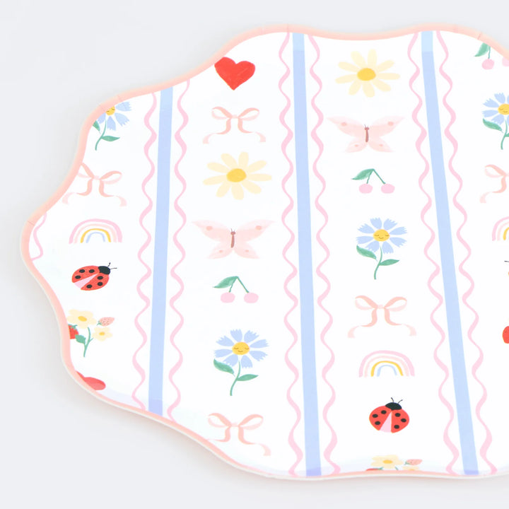 Little Garden Paper Side Plates (8 Pack)