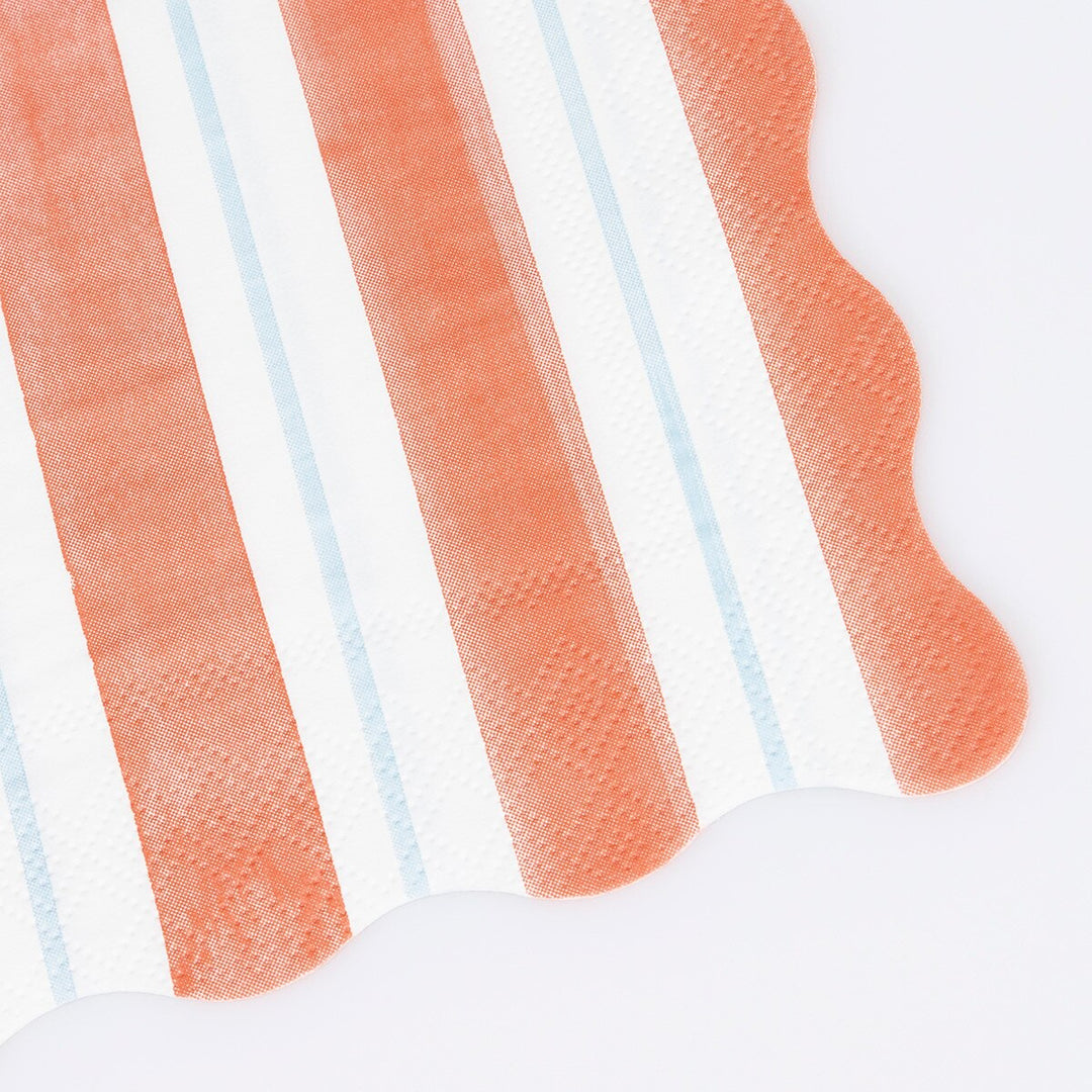 Classic Stripe Small Napkins - Set of 16