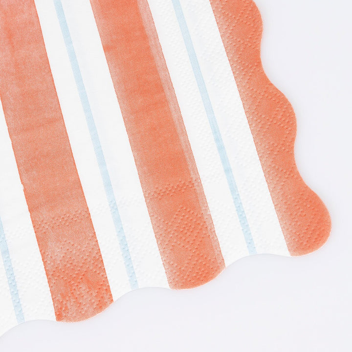 Classic Stripe Small Napkins - Set of 16