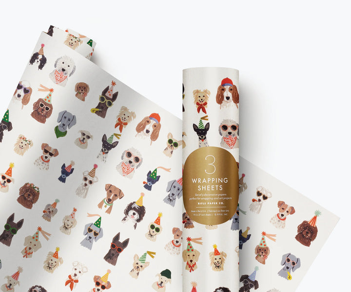 Party Pups <br> Wrap Roll (3 Sheets)