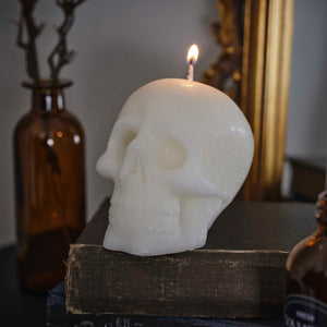 Skull <br> Halloween Candle