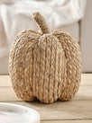 Large Woven Jute Pumpkin