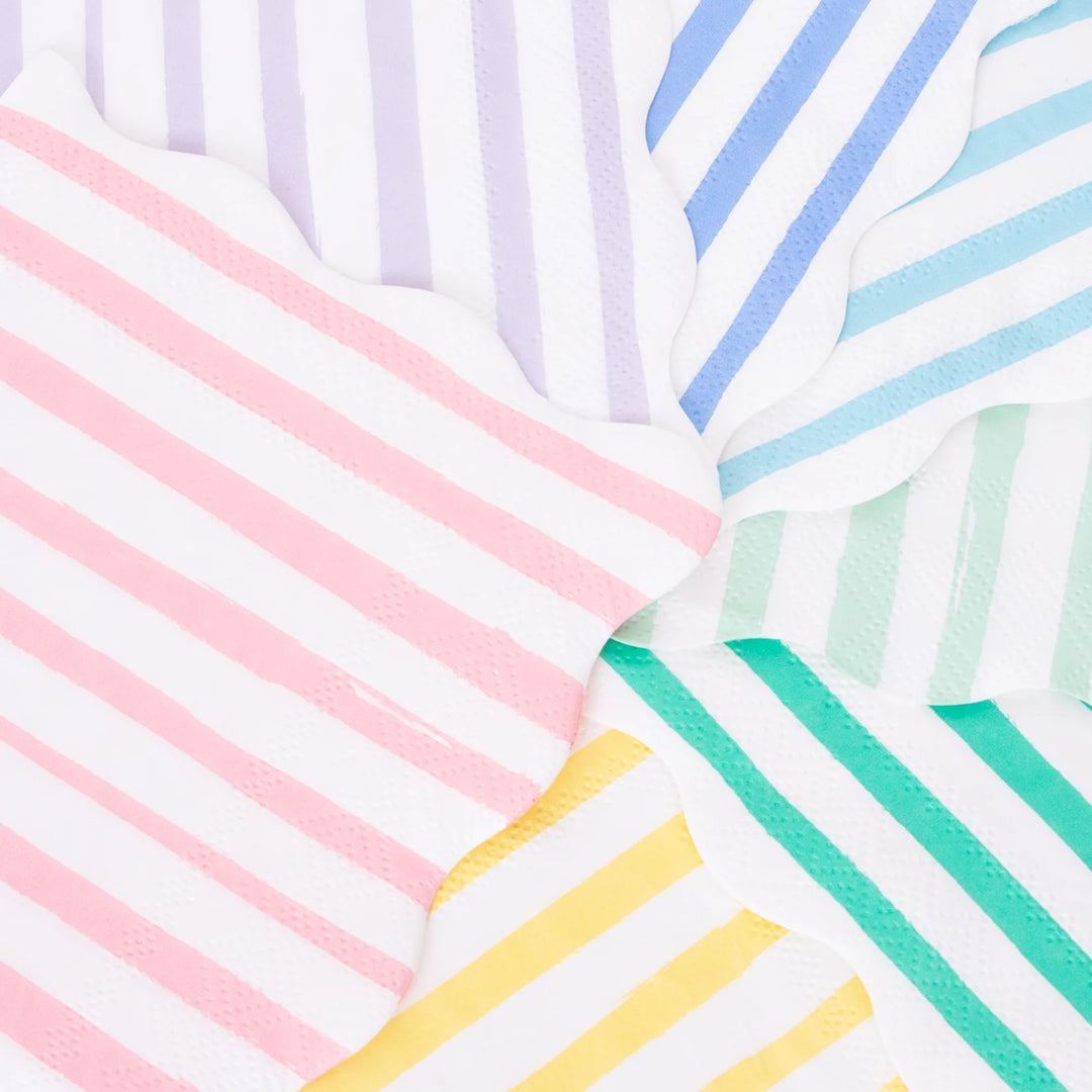 Large Mixed Stripe <br> Napkins (16)