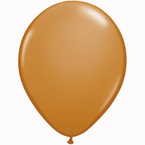 11" Mocha Brown <br> Balloons (6 pcs) - Sweet Maries Party Shop