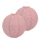 2 Solar Lanterns <br> Pink - Sweet Maries Party Shop