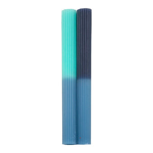 2 Tone Ombre Blue <br> Dinner Candles - Sweet Maries Party Shop