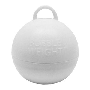 35g White Bubble Weight - Sweet Maries Party Shop