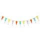 3m Cotton Fabric Bunting <br> Gingham Design - Sweet Maries Party Shop