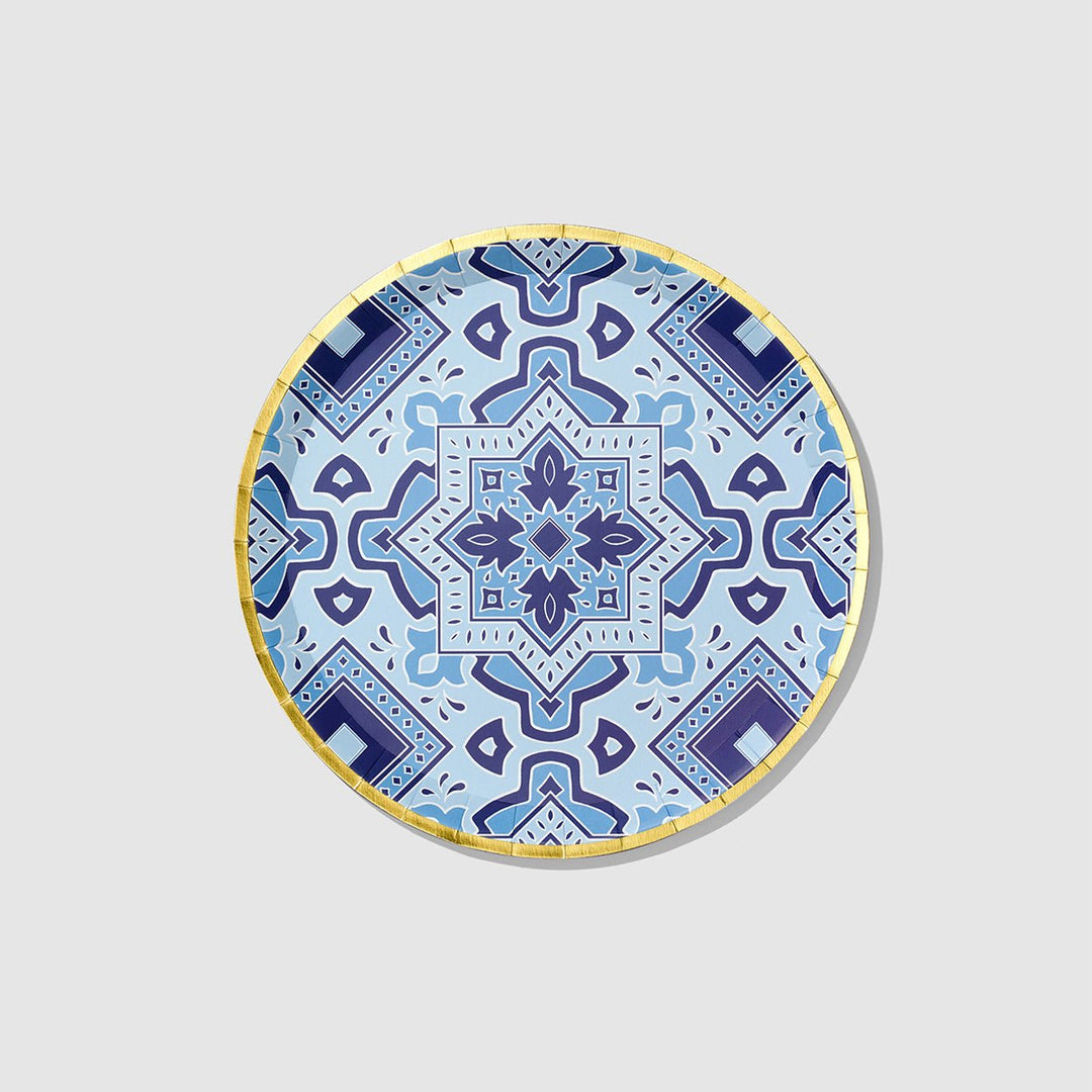 Amalfi Blues <br> Large Plates (10) - Sweet Maries Party Shop