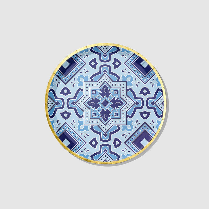 Amalfi Blues <br> Large Plates (10) - Sweet Maries Party Shop