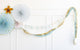 Baby Blue, Cream & Gold <br> Crepe Stitched Streamer - Sweet Maries Party Shop