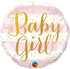 Baby Girl Pink Stripes <br> 18” New Baby Balloon
