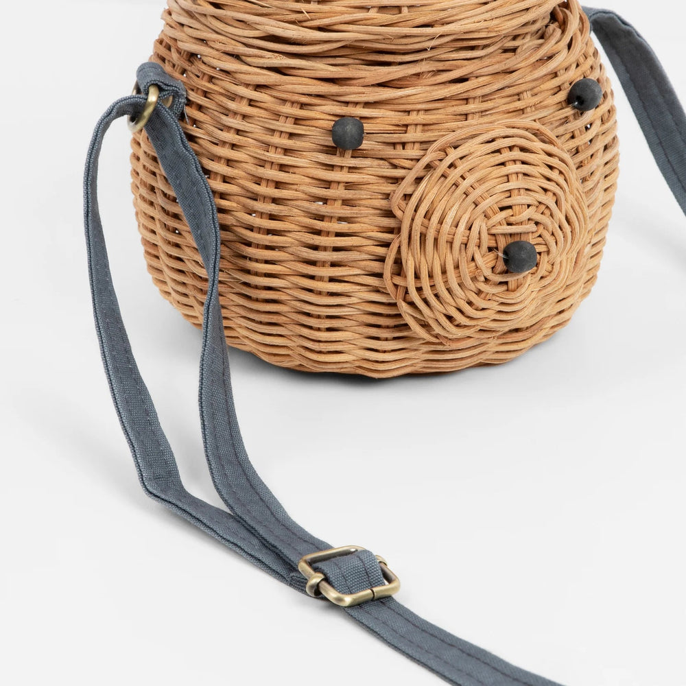 Bear Basket Bag <br> With Denim Strap - Sweet Maries Party Shop