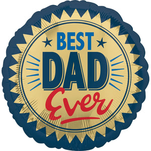 Best Dad Ever <br> 18” Balloon - Sweet Maries Party Shop