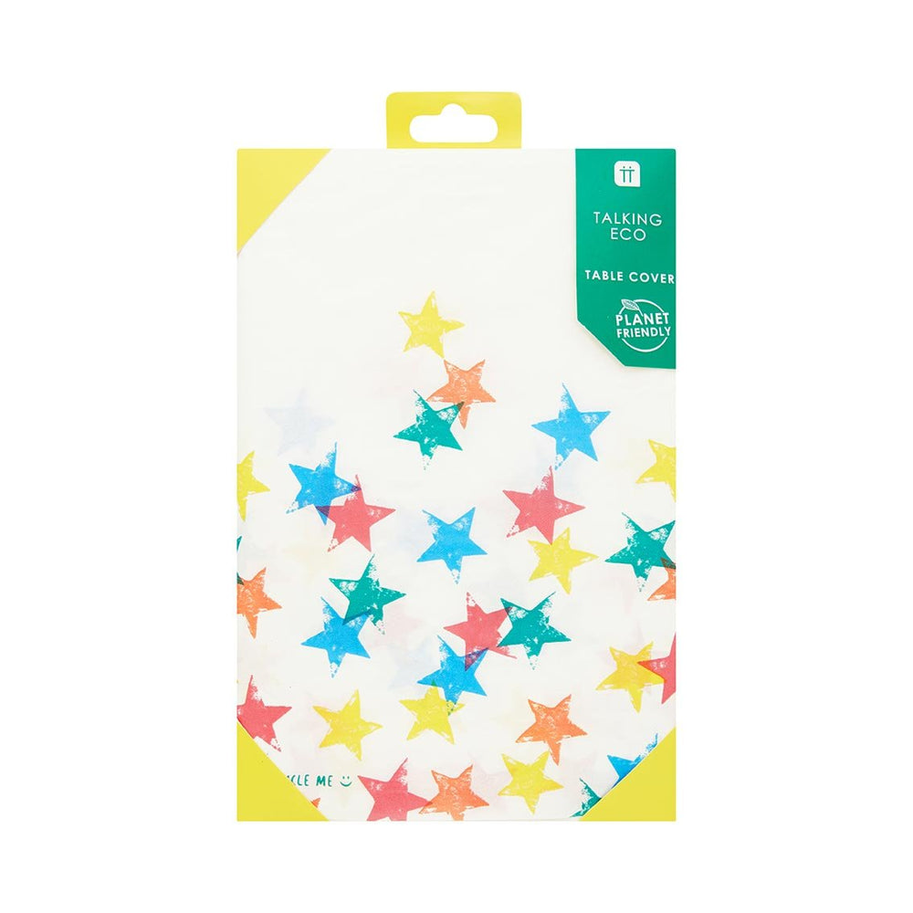 Birthday Brights Star <br> Recyclable Tablecloth - Sweet Maries Party Shop