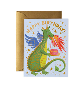 Birthday Dragon <br> Birthday Card - Sweet Maries Party Shop