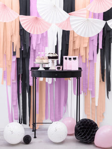 Black Crepe Paper Streamers - Sweet Maries Party Shop