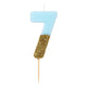 Blue Glitter <br> Birthday Number Candle - Sweet Maries Party Shop