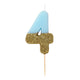 Blue Glitter <br> Birthday Number Candle - Sweet Maries Party Shop
