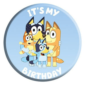 Bluey Themed <br> Birthday Badge - Sweet Maries Party Shop