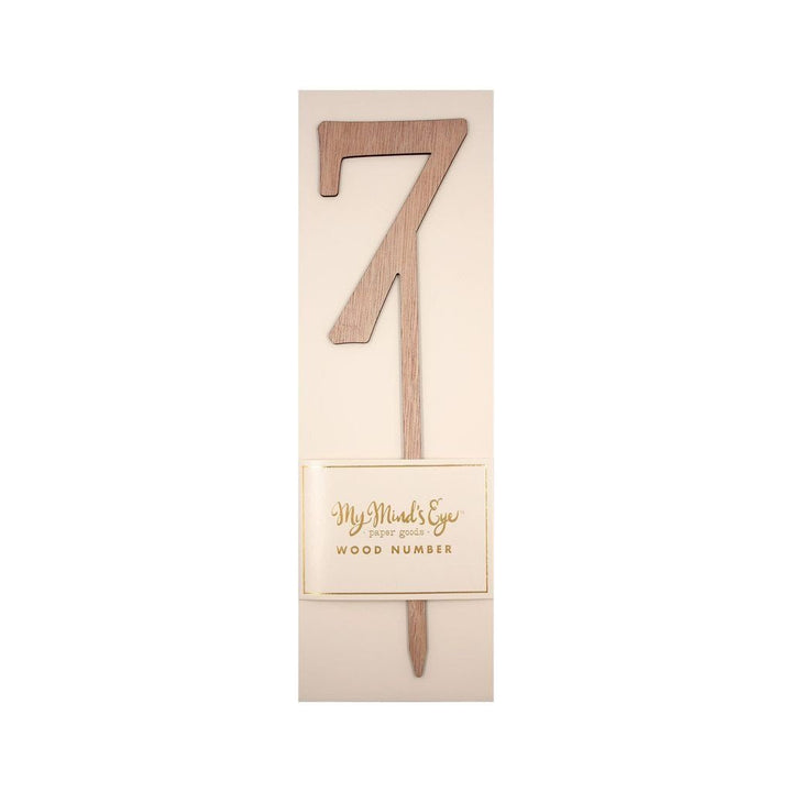 Botanical Wooden <br> Number Picks 0-9 - Sweet Maries Party Shop