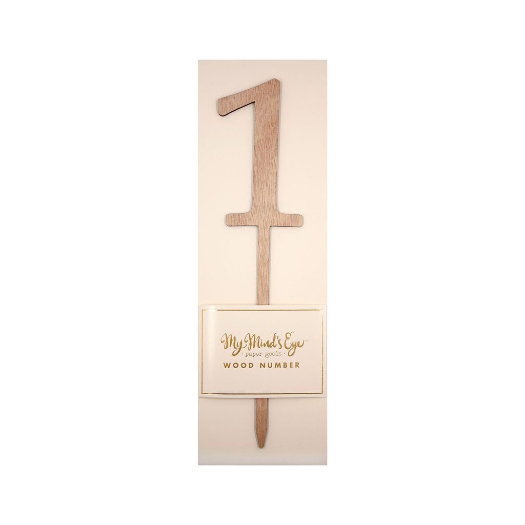 Botanical Wooden <br> Number Picks 0-9 - Sweet Maries Party Shop