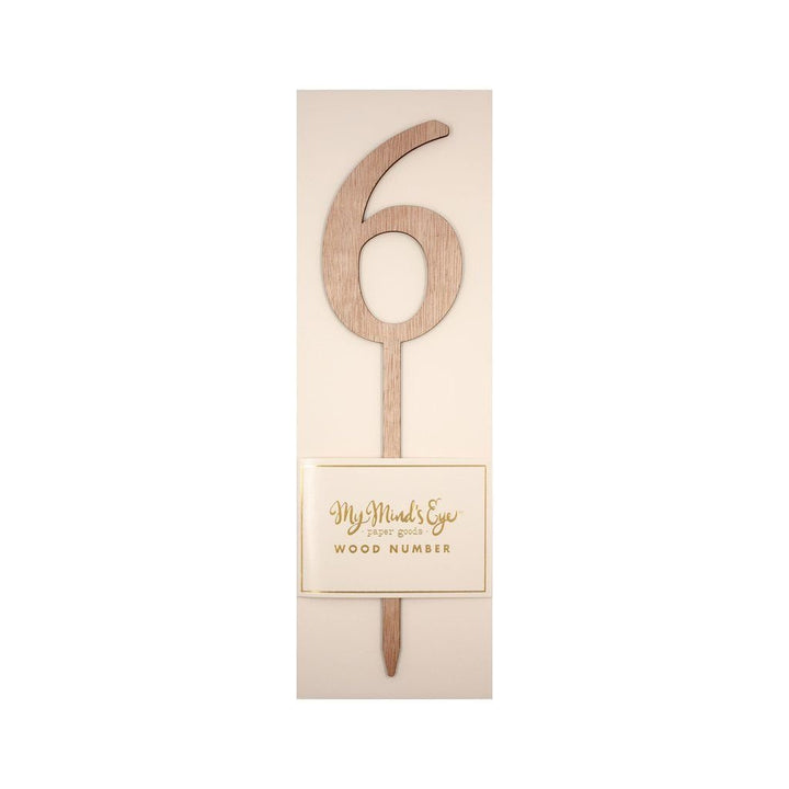 Botanical Wooden <br> Number Picks 0-9 - Sweet Maries Party Shop