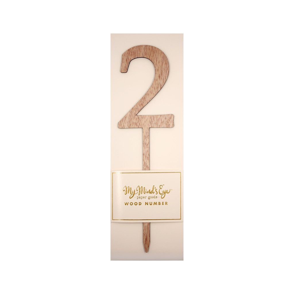 Botanical Wooden <br> Number Picks 0-9 - Sweet Maries Party Shop