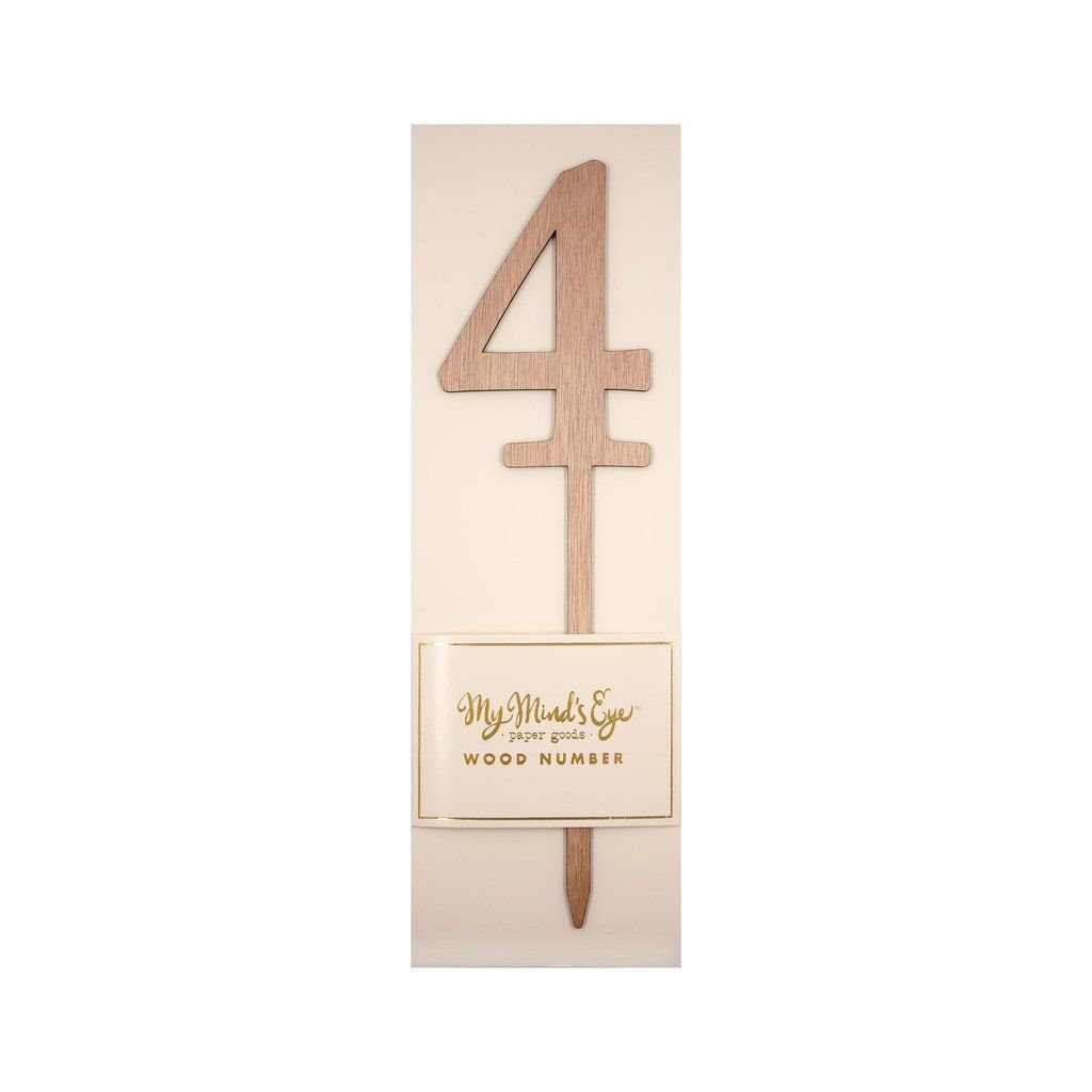 Botanical Wooden <br> Number Picks 0-9 - Sweet Maries Party Shop