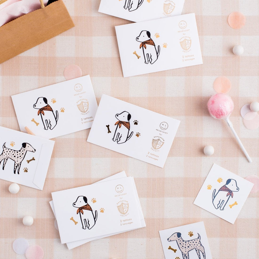 Bow Wow<br> Temporary Tattoos (2 pc) - Sweet Maries Party Shop