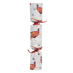 Box of 6 Pheasant Design <br> Christmas Crackers - Sweet Maries Party Shop