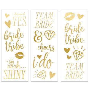 Bride To Be <br> Temporary Tattoo Set (20) - Sweet Maries Party Shop